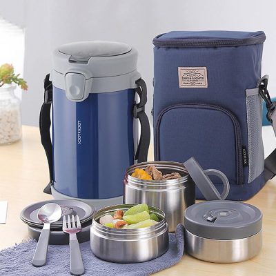 Bộ Hộp Cơm Giữ Nhiệt Lock&Lock Easy Carry 2L LHC8039