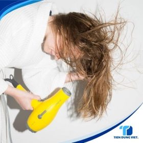 sấy tóc ngược chân tóc