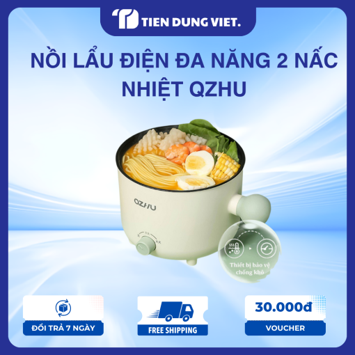 Nồi Lẩu Điện Đa Năng 2 Nấc Nhiệt QZHU