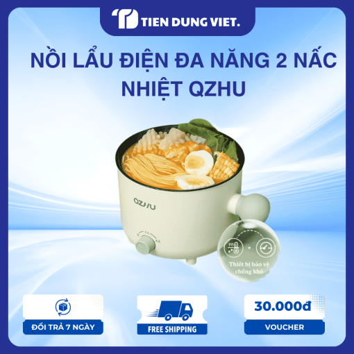 Nồi Lẩu Điện Đa Năng 2 Nấc Nhiệt QZHU