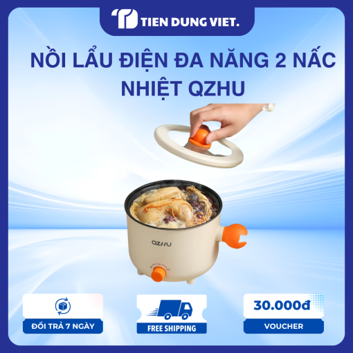 Nồi Lẩu Điện Đa Năng 2 Nấc Nhiệt QZHU